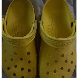 Yellow women’s crocs